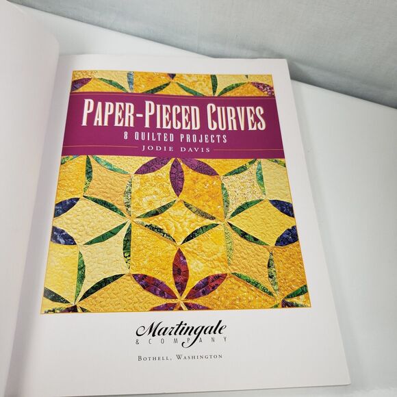 Paper Pieced Curves 8 Quilted Projects by Jodie Davis 2000 Patchwork Patterns - Picture 7 of 15